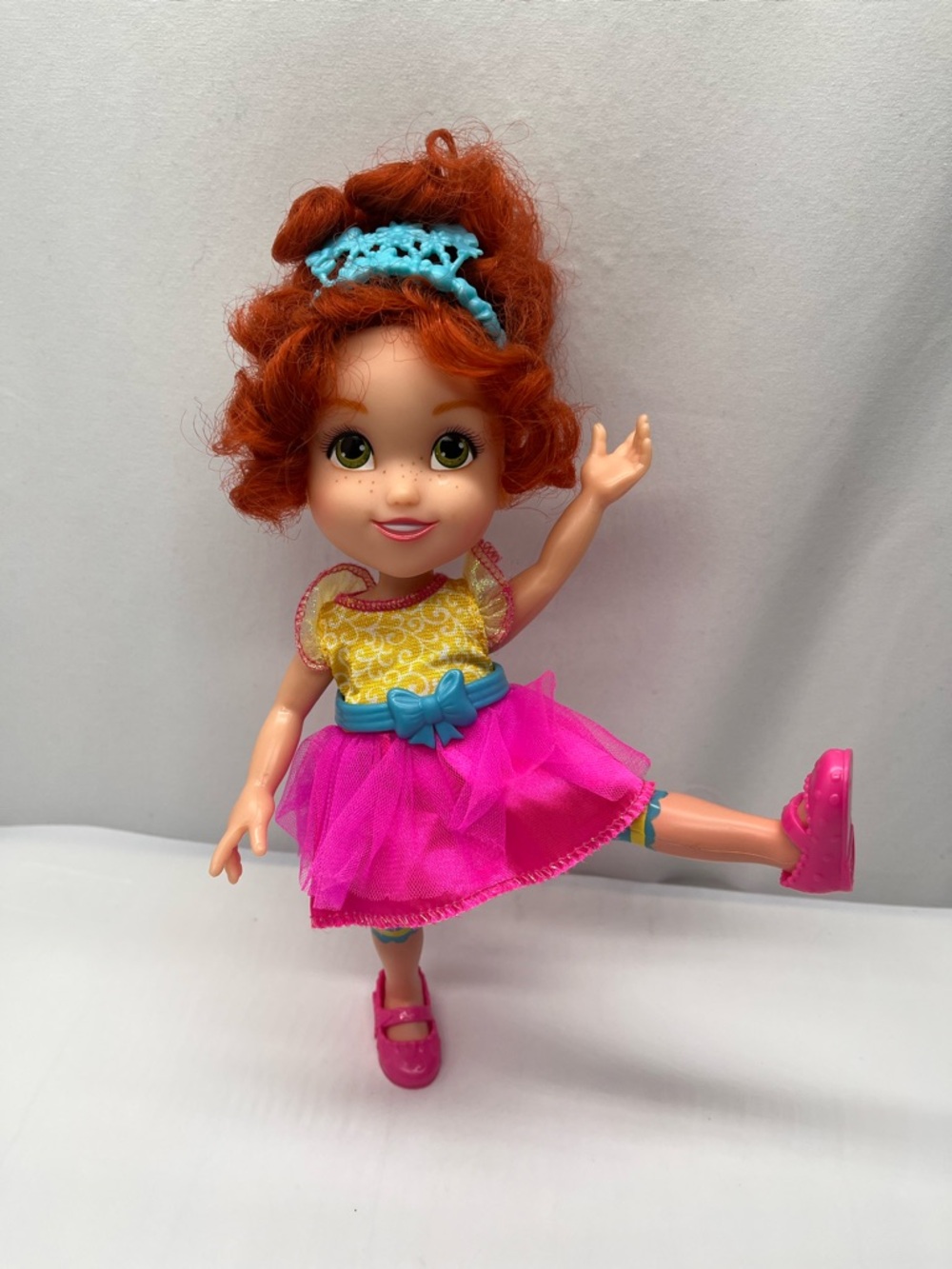 Disney Fancy Nancy Doll With Pink Tulle Toddler Fashion Doll with Aqua Tiara - Picture 6 of 9